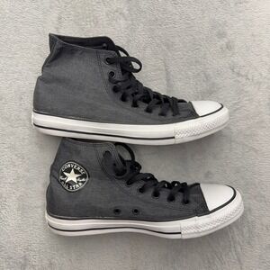 Converse Shoes Unisex 9.5W 7.5M Grey Chuck Taylor All Star High Top Textile